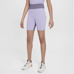 Nike One Dri-FIT bikeshorts voor meisjes - Paars