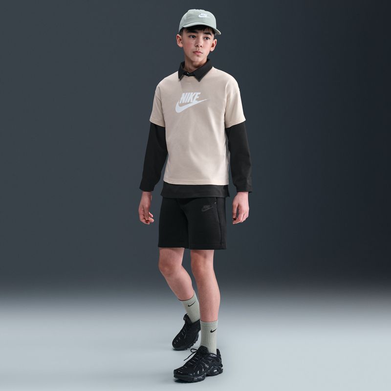 Nike - Tech Fleece - Jongensshorts - Zwart