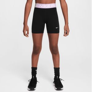 Nike Pro Dri-FIT meisjesshorts (13 cm) - Zwart