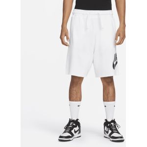 Nike Club Alumni Herenshorts van sweatstof - Wit