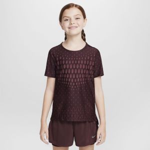 Nike Dri-FIT ADV top met korte mouwen voor meisjes - Rood