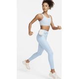 Nike Trail Go 7/8-legging met hoge taille, zakken en complete ondersteuning voor dames - Blauw
