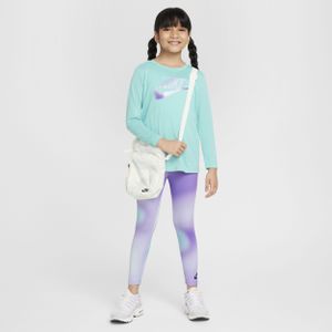 Nike Dri-FIT set met T-shirt met lange mouwen en legging voor kleuters - Paars