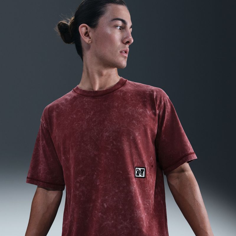 Nike Gym Heritage Dri-FIT trainingstop met korte mouwen voor heren - Rood