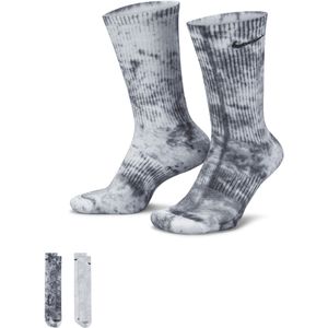 Nike Everyday Plus Crew sokken met tie-dye en demping (2 paar) - Meerkleurig