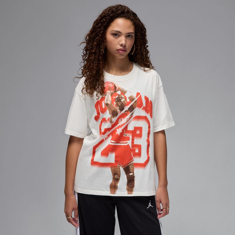 Jordan Flight - T-shirt - Beige - Katoen Jersey