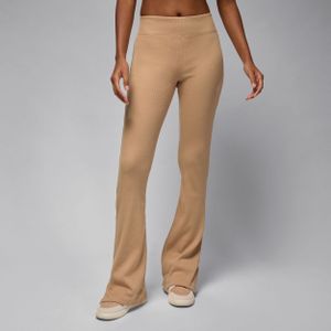 Jordan Brooklyn Essentials legging met halfhoge taille en wijde pijpen voor dames - Bruin