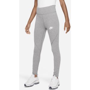 Nike Sportswear Favorites Legging met hoge taille voor meisjes - Grijs