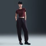 Nike - Phoenix Fleece - Sportbroek - Donkerlila - Tapered - High Waist