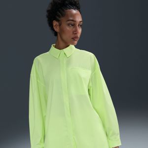 Nike 24.7 PerfectStretch Dri-FIT oversized damestop met lange mouwen - Geel