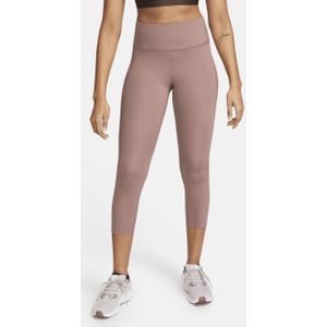 Nike Fast Cropped hardlooplegging met halfhoge taille voor dames - Paars