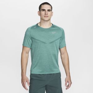 Nike TechKnit Dri-FIT ADV hardlooptop met korte mouwen voor heren - Groen