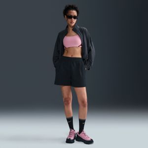 Nike 24.7 ImpossiblySoft ruimvallende damesshorts met Dri-FIT en halfhoge taille (10 cm) - Zwart