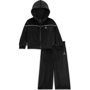 Jordan Mountainside tweedelige velours set voor baby's (12-24 maanden) - Zwart