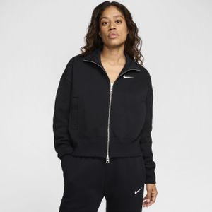 Nike Sportswear Phoenix Fleece oversized trainingsjack voor dames - Zwart