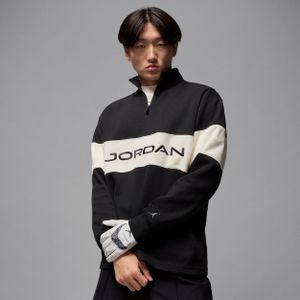 Jordan Sport Dri-FIT golftop met korte rits voor heren - Zwart