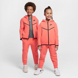 Nike Sportswear tweedelige set van Tech Fleece met rits over de hele lengte voor kleuters - Oranje