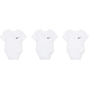Nike Swoosh rompertjes voor baby's (0-9 maanden, 3 stuks) - Wit