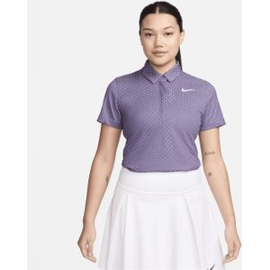 Nike Tour Dri-FIT ADV golfpolo met korte mouwen voor dames - Paars