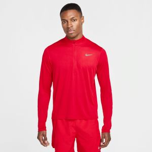 Nike Pacer Dri-FIT hardlooptop met halflange rits voor heren - Rood