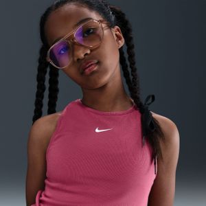 Geribbelde meisjes top Nike