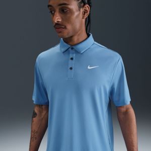 Nike Tour Dri-FIT Solid golfpolo voor heren - Blauw