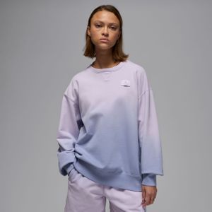 Jordan Flight Fleece sweatshirt van sweatstof met ronde hals voor dames - Paars