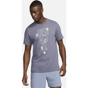 Nike Fitness T-shirt met graphic voor heren - Grijs