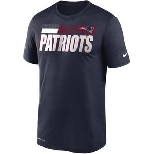 Nike Dri-FIT Team Name Legend Sideline (NFL New England Patriots) T-shirt voor heren - Blauw