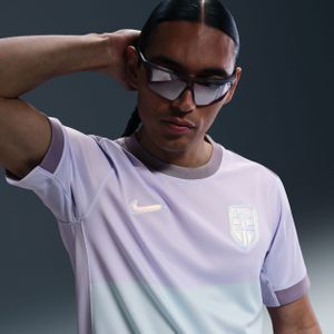 Noorwegen 2025 Stadium Uit (vrouwenelftal) Nike Dri-FIT replicavoetbalshirt voor heren - Paars