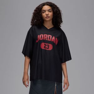 Jordan Brooklyn jersey van mesh voor dames - Zwart