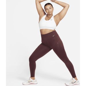 Nike Go Lange legging met hoge taille, zakken en complete ondersteuning voor dames - Rood