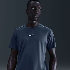 Nike - Miler - Hardlooptop - Blauw - Korte Mouwen