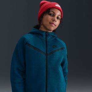 Nike Tech Fleece hoodie met rits voor meisjes - Blauw