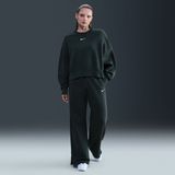 Nike - Phoenix Fleece - Damesbroek - Rood - Hoge Taille - Wijde Pijpen