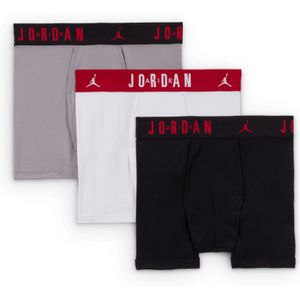 Jordan Flight katoenen boxershorts voor kids (3 stuks) - Zwart