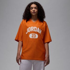 Jordan Brooklyn jersey van mesh voor dames - Oranje