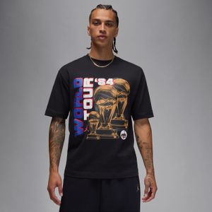 Jordan - World Tour - T-shirt - Zwart - Heren - Katoen Jersey