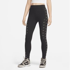 Nike Air Lange legging met hoge taille voor dames - Zwart