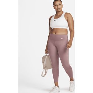 Nike Go 7/8-legging met halfhoge taille, complete ondersteuning en zakken voor dames - Paars