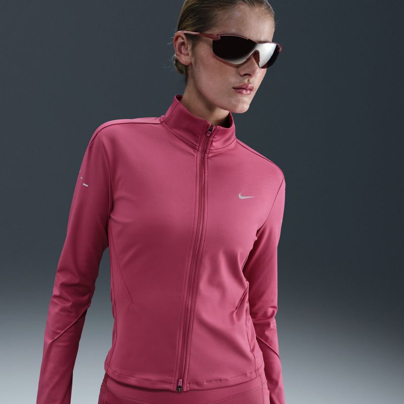 Nike Swift Dri-FIT tussenlaagtop voor hardlopen met volledige rits voor dames - Paars