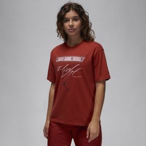 Jordan Flight Heritage T-shirt met graphic voor dames - Rood