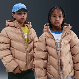 Nike All Day Play gewatteerd Therma-FIT jack met ruime pasvorm voor kids - Bruin