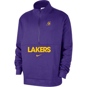 Los Angeles Lakers Club Courtside Nike NBA herentop met halflange rits - Paars