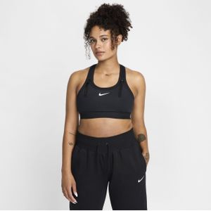 Nike (M) Swoosh sport-bh voor voeden en kolven (zwangerschapskleding) - Zwart