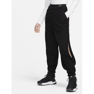 Nike Sportswear Collection joggingbroek van hoogpolige fleece voor dames - Zwart