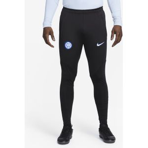 Inter Milan Strike Nike knit voetbalbroek met Dri-FIT voor heren - Zwart