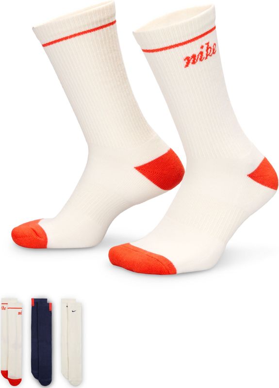 Nike - Everyday Cushioned - Sokken - Oranje - 3 Pack