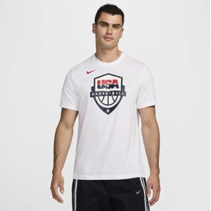 USAB Nike Dri-FIT basketbalshirt voor heren - Wit