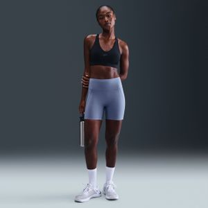Nike Universa bikershorts met hoge taille zonder naden aan de voorkant voor dames (13 cm) - Blauw